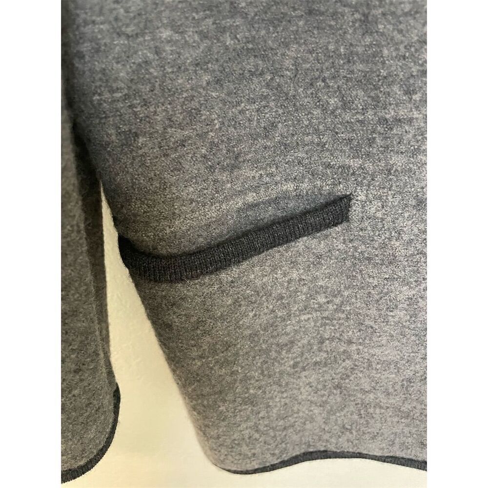 Geiger Women's Vintage Wool Jacket Gray Size 36 Mid-Length Button-Up - Picture 5 of 6